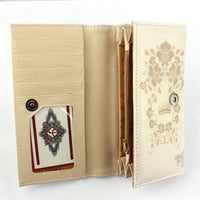 New Women Flower Tower Pattern Printed Leather Wallet - sparklingselections