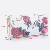 New Fashion Women Flower Printed Design Wallet - sparklingselections