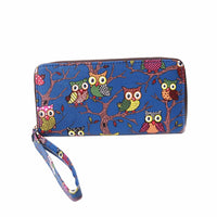 Women Lovely Owl Pattern Zipper Wallet Fashion PU High Quality Party Casual Wallet Purse - sparklingselections