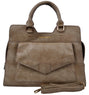 Khaki Leather Women Handbags