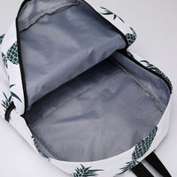 New Female Pineapple Printed School Bag - sparklingselections