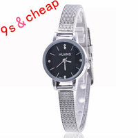 Stainless Steel  Rhinestone Quartz Wrist Watch - sparklingselections