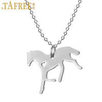 New Stylish Lover Horse Stainless Steel Pendant Necklaces - sparklingselections