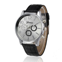 Fashion Retro Design Leather Band Analog Quartz Wrist Watch - sparklingselections