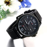 New Men Casual Sports Black Wrist Watch