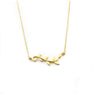 New Stylish Olive Branch Charm Necklace Choker Pendants Jewelry (Gold)