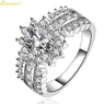 Crystal Silver Cubic Zirconia Band Ring