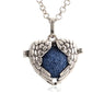 Vintage Silver Love Heart Necklace Antique Pendant Jewelry