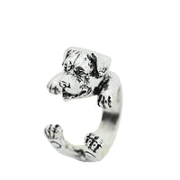 Rottweiler Wrap Dog Rings - sparklingselections