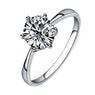 Women Clear Zircon Inlaid Crystal Ring Size 6-9