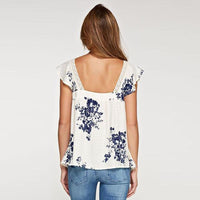 New Women Fashion Floral Printed Sleeveless top - sparklingselections