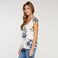 New Women Fashion Floral Printed Sleeveless top - sparklingselections