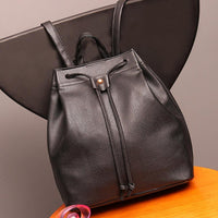 New Fashion Women PU Leather Travel Backpack - sparklingselections