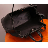 New Fashion Women PU Leather Travel Backpack - sparklingselections