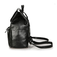 New Solid Fashion Leather Backpacks for Teenager - sparklingselections