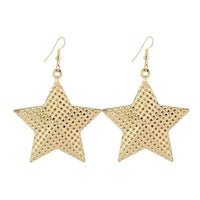New Stylish Big Stars With Holes Dangle Long Earrings - sparklingselections