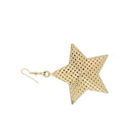 New Stylish Big Stars With Holes Dangle Long Earrings - sparklingselections