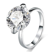 Cubic Zircon White Engagement Ring - sparklingselections