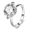 Cubic Zircon White Engagement Ring