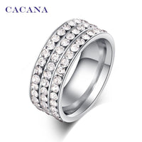 Fashion Titanium Stainless Steel Rings For Women - sparklingselections