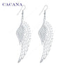 Wing  Dangle Long Earrings For Women