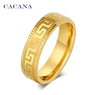 Fashion Surround Pattern Titanium Rings For Women