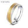 Fashion Shining Sand Titanium Rings For Women