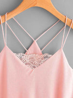 New Women Sleeveless Trimmed Tank Tops - sparklingselections