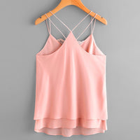 New Women Sleeveless Trimmed Tank Tops - sparklingselections