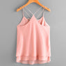 New Women Sleeveless Trimmed Tank Tops