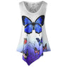 New Fashion Women Asymmetrical Butterfly Printed Dress