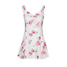 New Women Summer Sleeveless Floral printed short skirt