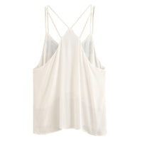 New Women Neck Embroidered Cami Summer Tops - sparklingselections