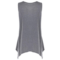 New Women Sleeveless V Neck Lace Trim Tank Top - sparklingselections