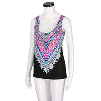 New Women Fashion Casual Printed Sleeveless Top - sparklingselections