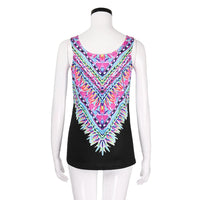 New Women Fashion Casual Printed Sleeveless Top - sparklingselections