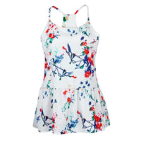 New Women O-Neck Sexy Sleeveless Flowers printed top - sparklingselections