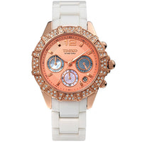 2020 New Pure Diamond Three-Sub Dial Multi Function Watch Luxury Feminine Watches - sparklingselections