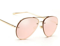 Women Sunglasses Branded Sun glass .New Pilot Women Fashion Shade Multicolor PInk Golden Glasses - sparklingselections