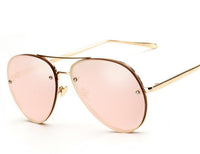 Women Sunglasses Branded Sun glass .New Pilot Women Fashion Shade Multicolor PInk Golden Glasses - sparklingselections