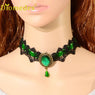 Lace Beads Choker Gothic Collar Pendant Necklace