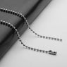 Titanium Silver Color Ball Beads Pendant Necklaces
