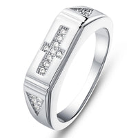 Shining Platinum Plated Wedding Ring For Bride - sparklingselections