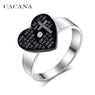 Heart The CrossTitanium Stainless Steel Rings For Women