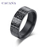 Fashion Black Arabic Numbers Rings For Women