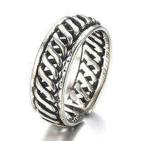 Silver Plated Helical Opening Ring - sparklingselections