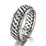 Silver Plated Helical Opening Ring