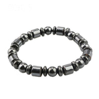 New Round Black Stone Magnetic Therapy Bracelet - sparklingselections