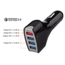 New Four USB Port Fast Car portable Charge for smart phone