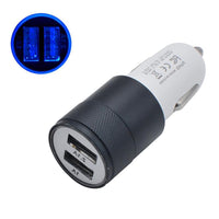 New 2 Ports USB Universal Car Charger Adapter with LED - sparklingselections